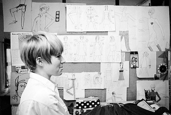 Diana Dew at her Studio, 1966
