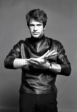 Warren Beatty, in Black Leather, 1967