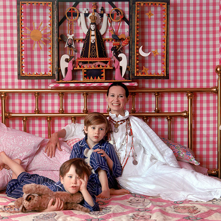 Gloria Vanderbilt and her sons, Carter and Anderson Cooper, 1972