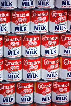 Carnation Milk Cans, Mid-1960s